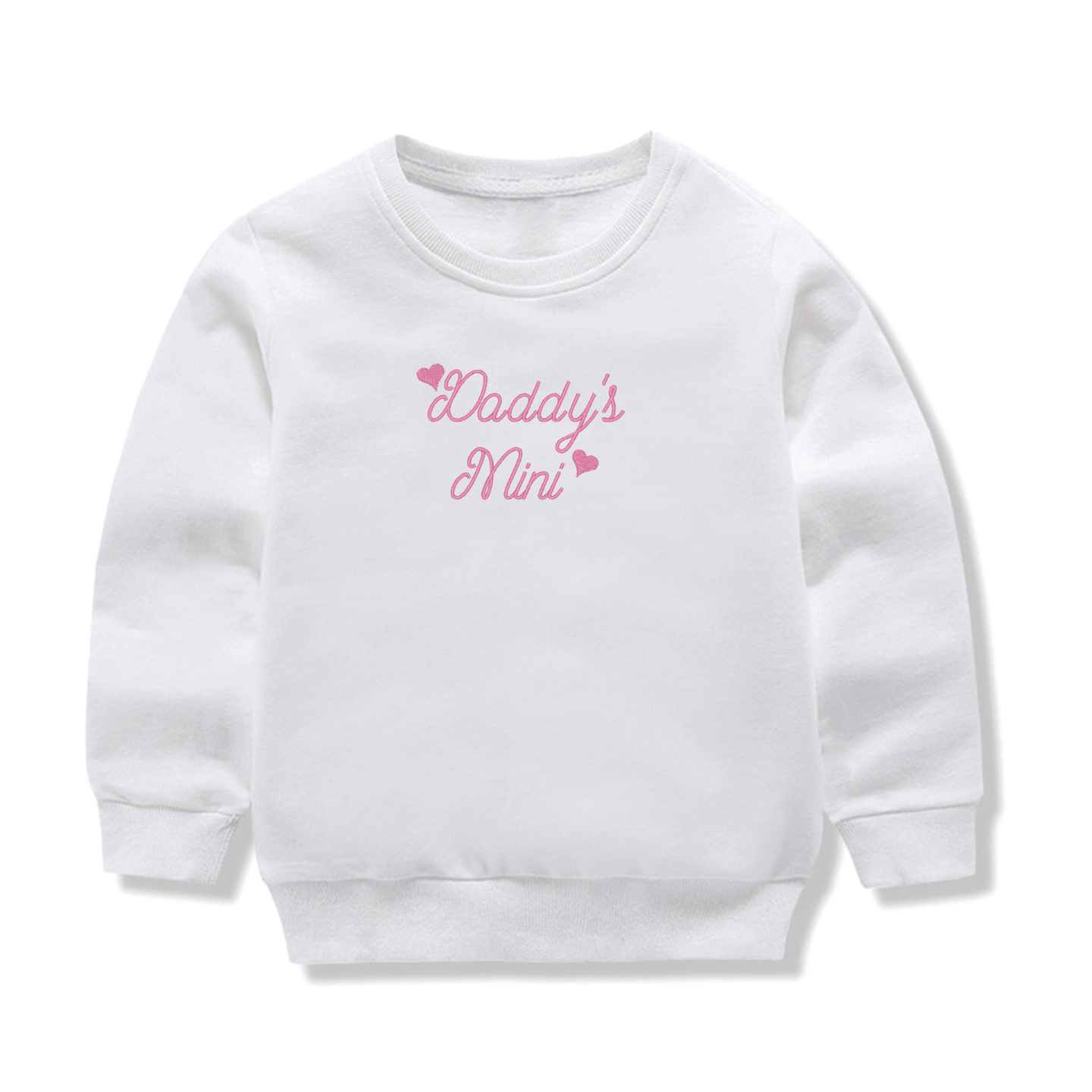 Daddy's Mini White Sweatshirt