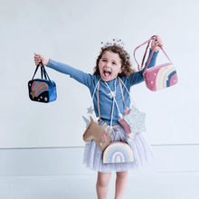 Load image into Gallery viewer, Mimi &amp; Lula: Personalised Rainbow Cross Body Bag
