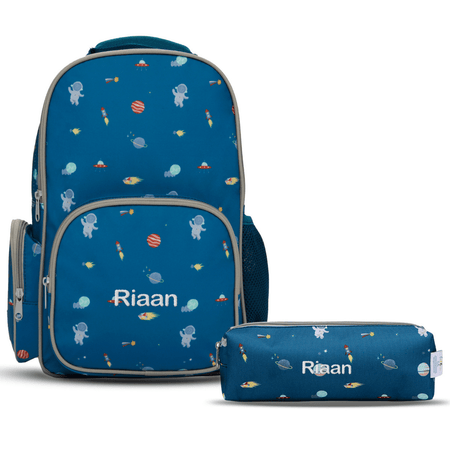 Cosmic Explorer Backpack with Matching Pencil Case