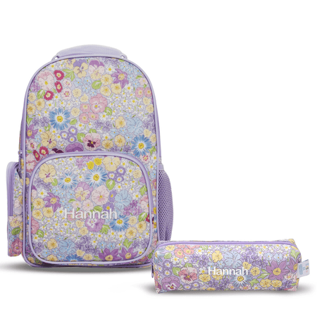 Enchanted Floral Backpack with Matching Pencil Case