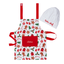 Load image into Gallery viewer, Cosy Christmas Kids Pyjama &amp; Apron Gift Set
