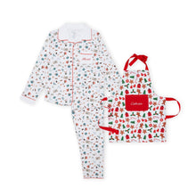 Load image into Gallery viewer, Cosy Christmas Women Pyjama &amp; Apron Gift Set
