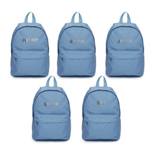 Load image into Gallery viewer, Party Favour: Multicolour Name Backpack, Blue
