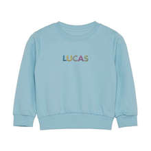 Load image into Gallery viewer, Embroidered Name Jersey Sweatshirt
