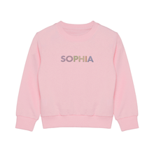 Load image into Gallery viewer, Embroidered Name Jersey Sweatshirt
