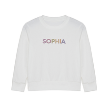 Load image into Gallery viewer, Embroidered Name Jersey Sweatshirt
