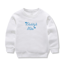 Load image into Gallery viewer, Daddy&#39;s Mini White Sweatshirt
