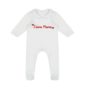 'J'aime Mama/Papa'  Sleepsuit