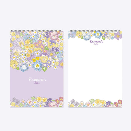 Personalised A4 Notepad - Enchanted Floral