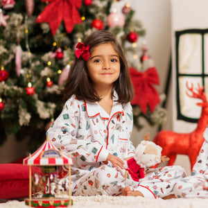 Cosy Christmas Kids Pyjama & Apron Gift Set