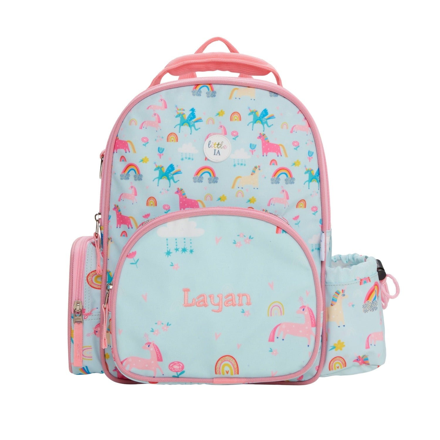 Unicorn bookbag with online lunch box