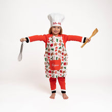 Load image into Gallery viewer, Little Chef&#39;s Christmas Apron with Hat
